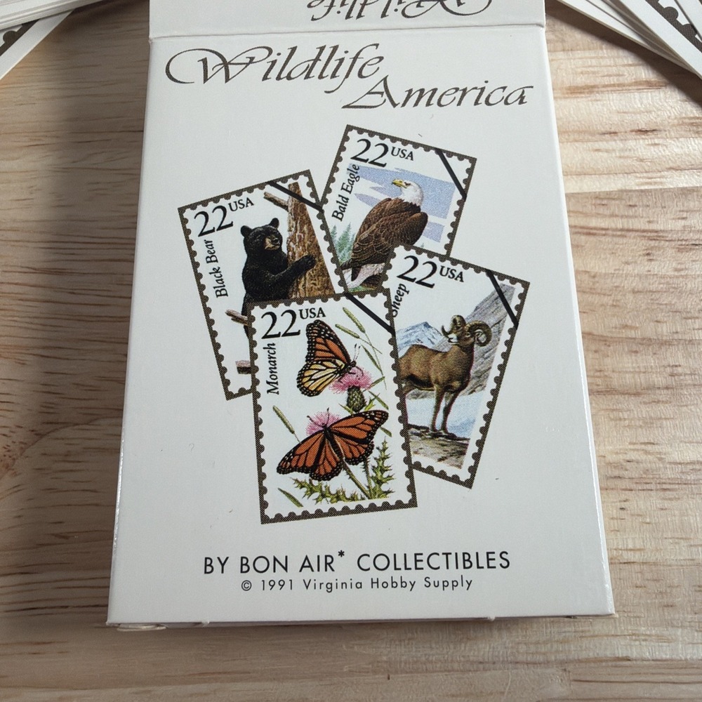 Vintage Wildlife America Trading Card Set, Complete, 1991 Stamp Pictures - Picture 2 of 4